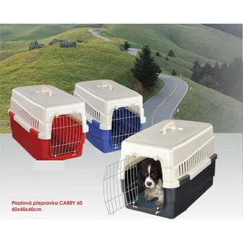 přepravka pro zvíře Plastová přepravka CARRY 60, 60x40x40cm