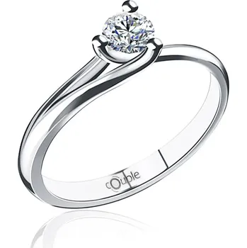 Prsten Zásnubní diamantový luxusní prsten ASINARA 6869075 585/1,32gr (6869075)