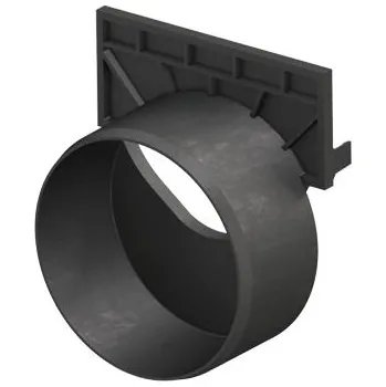 ACO Self čelní stěna s odtokem DN/OD 110, plastová, černá 319289 free_store_pickup