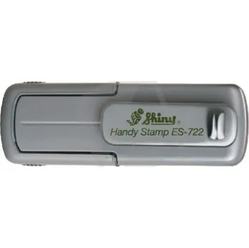 Razítko Shiny Kapesní razítko ES-722 Eco Line, šedá, rozměr otisku max. 38 × 14 mm