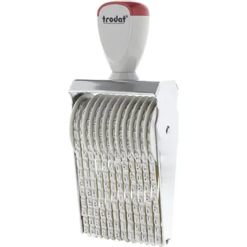 Trodat Alfabetické razítko 5/12, výška znaků 5 mm, 12 míst