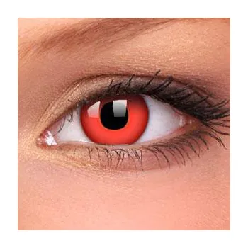 Kontaktní čočky barevné čočky CRAZY čočky dioptrické - red devil (2 čočky)