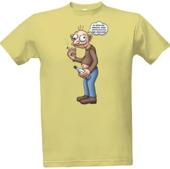 Tričko s potiskem Je těžké být debilem pánské