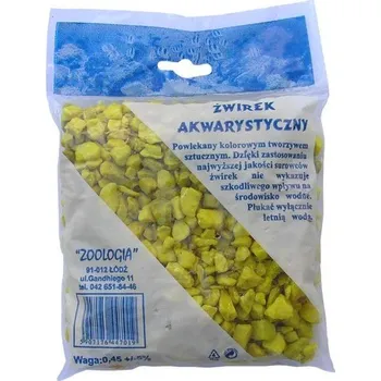 Štěrk barevný 450g FLUO ŽLUTÝ