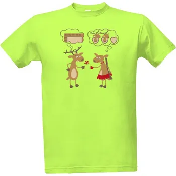 Tričko s potiskem Jelení rande pánské