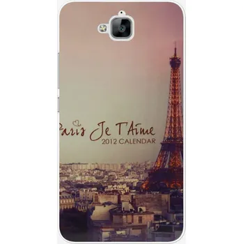 Pouzdro na mobilní telefon TPU pouzdro TVC motiv "Eiffelovka" pro Huawei Honor Y6 Pro