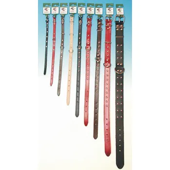 Obojek pro psa Obojek kožený podšitý zdobený 2,2x60 cm