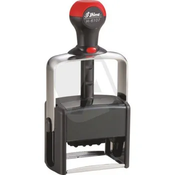 Razítko Shiny Datumové razítko H-6107 Heavy Duty, rozměr 60 × 40 mm, text + datum