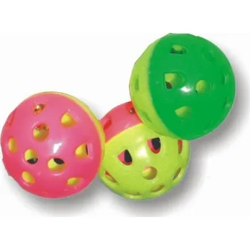 Hračka pro kočku Hračka kočka míček plastový s rolničkou 5cm