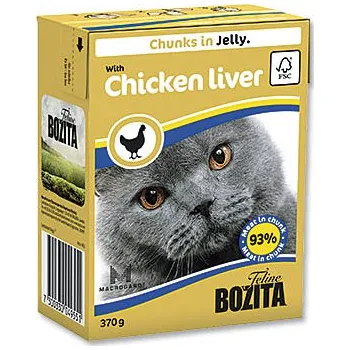 Krmivo pro kočku Bozita kousky v rosolu s kuřecími játry 370 g