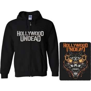 Pánská mikina mikina s kapucí a zipem Hollywood Undead