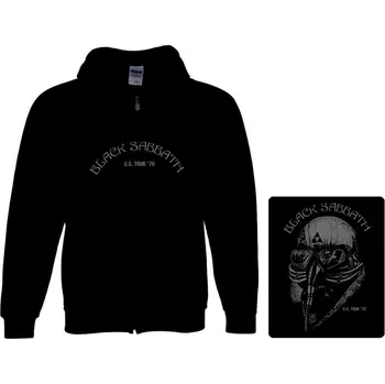 Pánská mikina mikina s kapucí a zipem Black Sabbath - US Tour 78