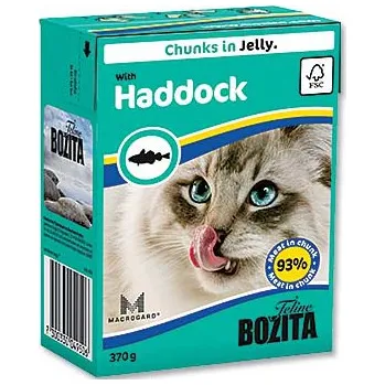 Krmivo pro kočku Bozita kousky v rosolu s treskou 370 g