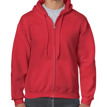 Pánská mikina mikina na zip červená barva