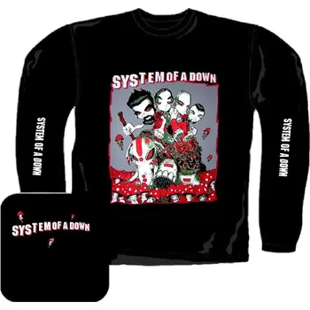 Pánské tričko triko s dlouhým rukávem System Of A Down - Mushrooms