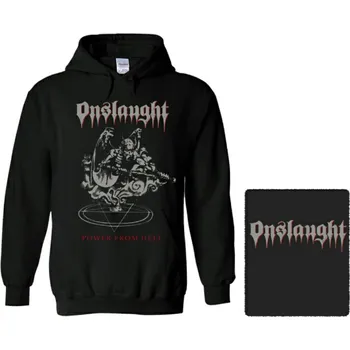 Pánská mikina mikina s kapucí Onslaught - Power From Hell