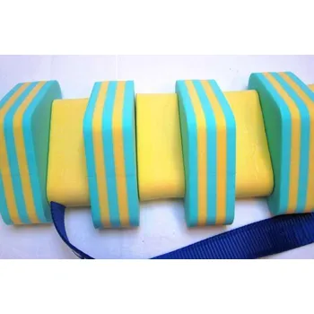 Plovací pás DENA PLAVECKÝ PÁS PRUH - zelená-žlutá 11 dílků