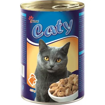 Krmivo pro kočku AKINU Caty Adult kousky v omáčce drůbeží 415 g
