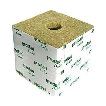 Substrát Grodan pěstební kostka malá 75x75x65 mm, s malou dírou Kusů: 1ks