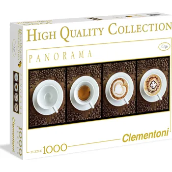 Puzzle Clementoni Puzzle Panorama Káva 1000 dílků