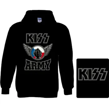 Pánská mikina mikina s kapucí Kiss - Army CZ
