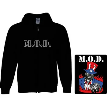Pánská mikina mikina s kapucí a zipem M.O.D.