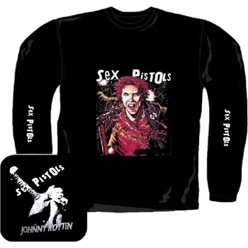 Pánské tričko triko s dlouhým rukávem Sex Pistols - Johnny Rotten
