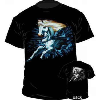 Pánské tričko triko bílý kůň