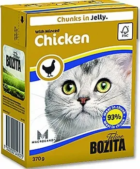 Krmivo pro kočku Bozita kousky v rosolu s mletým kuřecím 370 g