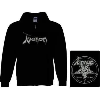 Pánská mikina mikina s kapucí a zipem Venom - Welcome To Hell
