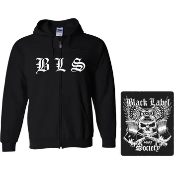 Pánská mikina mikina s kapucí a zipem Black Label Society - Axe