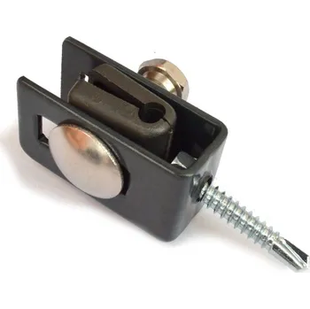 Pletivo Příchytka plotového panelu do zdi / kovu, antracit RAL7016