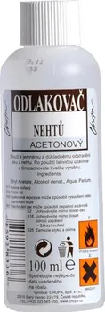 Odlakovač nehtů Chopa odlakovač nehtů acetonový