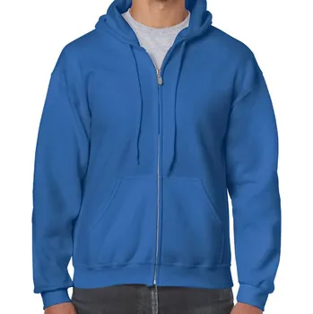 Pánská mikina mikina na zip modrá barva