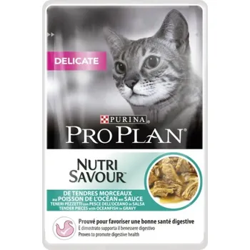 Pro kočku Purina Pro Plan Cat Nutri Savour Delicate kapsička mořské ryby 85 g