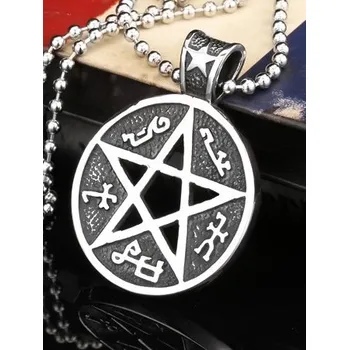 Řetízek Náhrdelník a přívěšek Supernatural (Lovci duchů) - pentagram