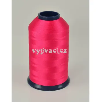 Nit vyšívací nit růžová fuchsia ROYAL P026 5000m polyester návin: 1 kón návin 5000m
