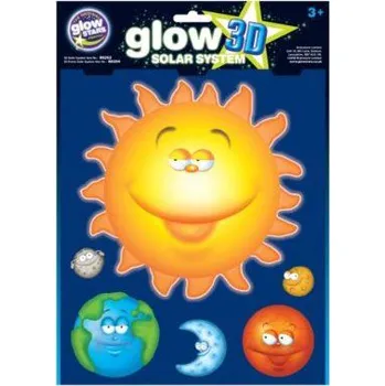 Samolepící dekorace The Original Glowstars Company Glow 3D živá sluneční soustava