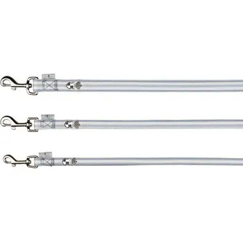 Vodítko pro psa Vodítko Softline DOG PRINCE S 1,00 m / 15 mm šedo / bílé VÝPRODEJ