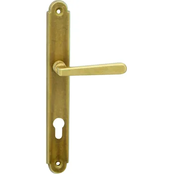 Dveřní kování Cobra ochranné kování ALT WIEN (staromosaz) Provedení: PZ RE (klika pravá/klika pro FAB), Rozteč: 90mm