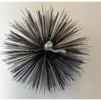 Komínová štětka kartáč komínový ocelový kulatý - DN 200 mm (štětka komínová kulatá ocelová DN 200mm)