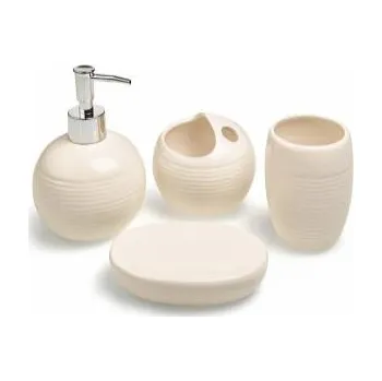 Držák na kartáček HomeLife Keramická koupelnová sada