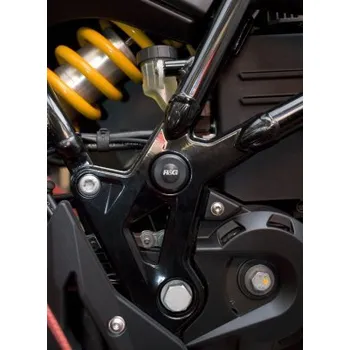 R&G Racing Zátky do rámu (zadní) R&G Racing pro motocykly HUSQVARNA Nuda, černé (pár)