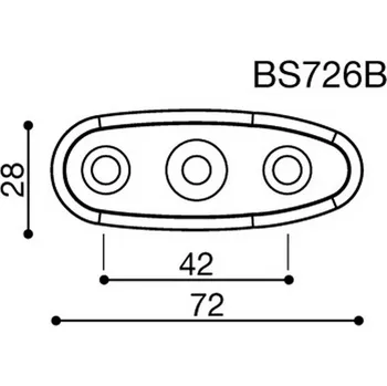 Zrcátko pro motocykl Rizoma Montážní adaptér BS726B pro zpětná zrcátka RIZOMA do kapotáže - pro motocykly SUZUKI, černý Černá