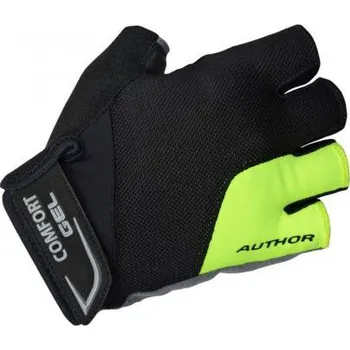 Cyklistické rukavice Author Men Comfort Gel X6 k/p černá/žlutá, L