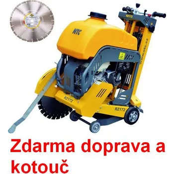 řezačka spár Řezač spár betonu asfaltu NTC RZ 172 set Honda včetně diam. kotouče, počítadla motohodin