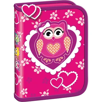 Penál St.Majewski Penál Premium - Owl 1 zip prázdný