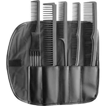 Příslušenství k barvení vlasů Sada kadeřnických hřebenů Duko - černé (435) + dárek zdarma