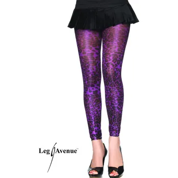 Dámské erotické prádlo Leg Avenue Legíny 7450 leopardí fialové + Doprava zdarma