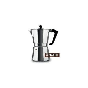 Moka konvice PEZZETTI | MOKA KONVIČKA NA 6 ŠÁLKŮ - stříbrná